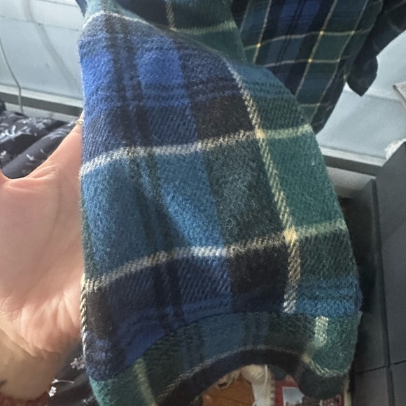 Zara Blue and Green Plaid Flannel - Picture 4 of 4